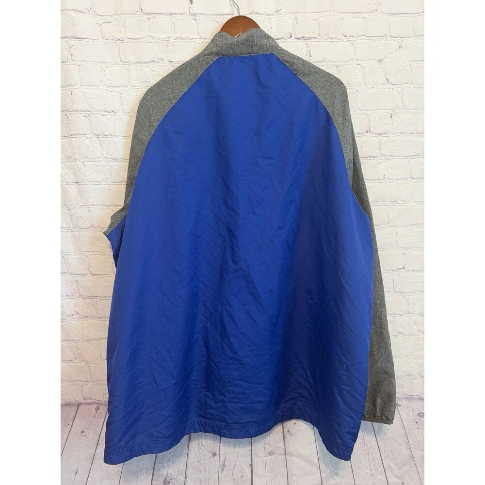 Dunbrooke Hurricane Men’s 3XL Windbreaker Jacket Blue Gray Full Zip Lightweight
